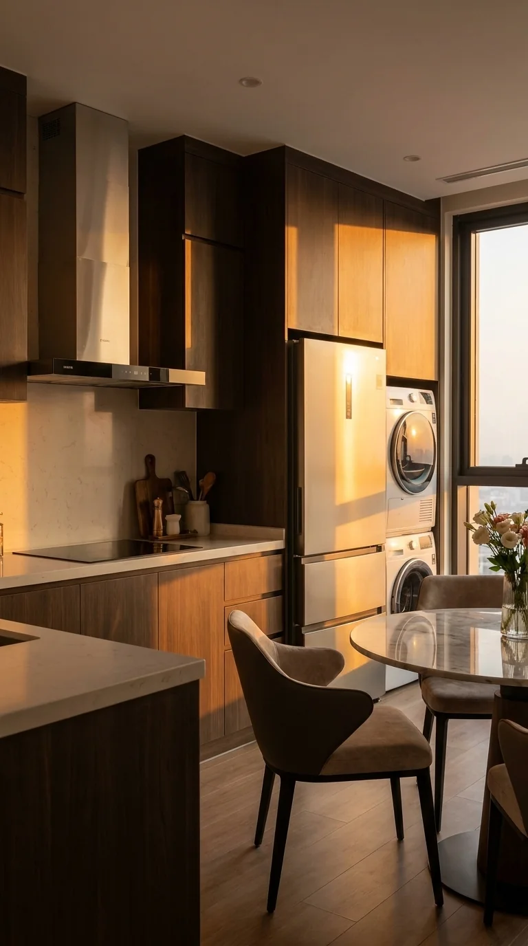 Fitted kitchen and dining